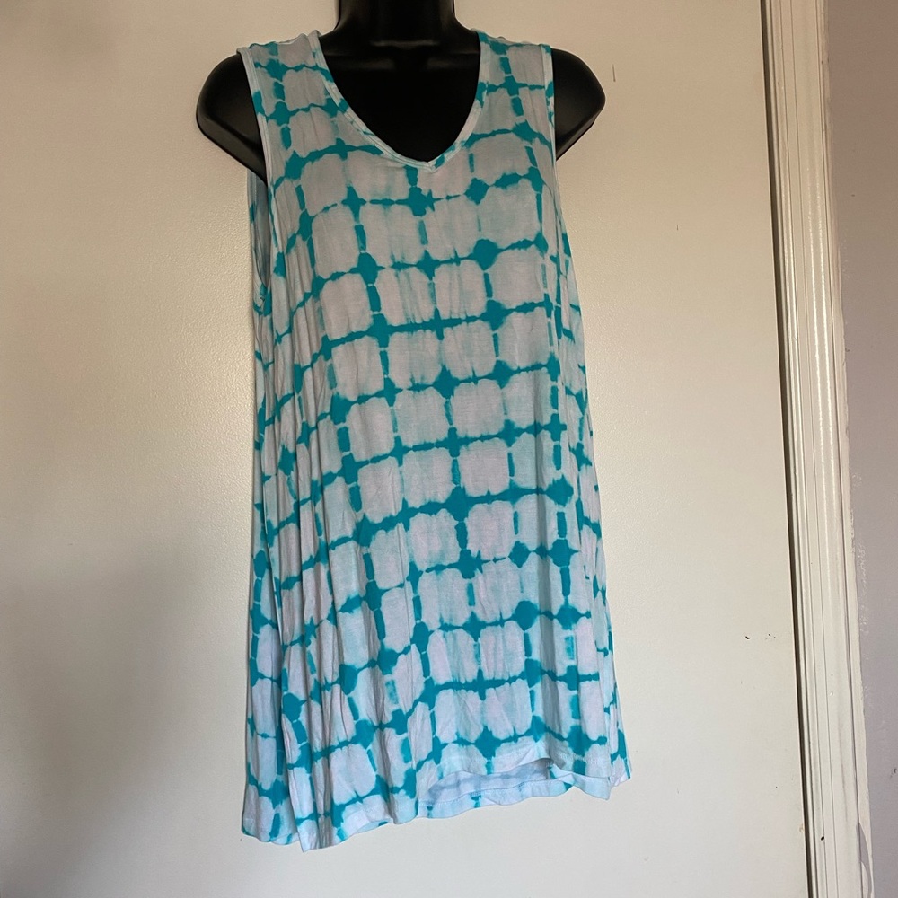 LANDS ENDS BLUE TANK TOP SIZE SMALL SPRING SUMMER TOP
